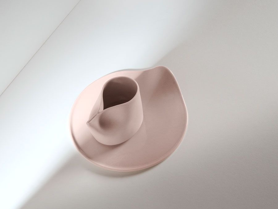 Blush Jug & Plate Set