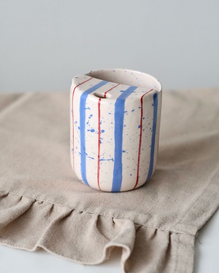Stripe & Splatter Cup