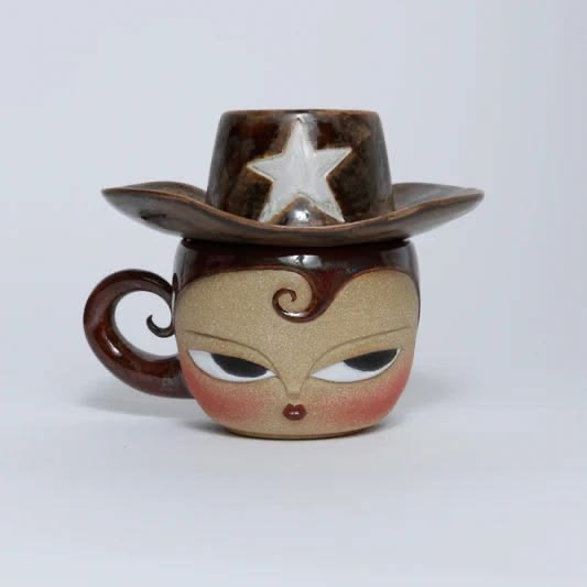 Cowboy Hat Face Mug