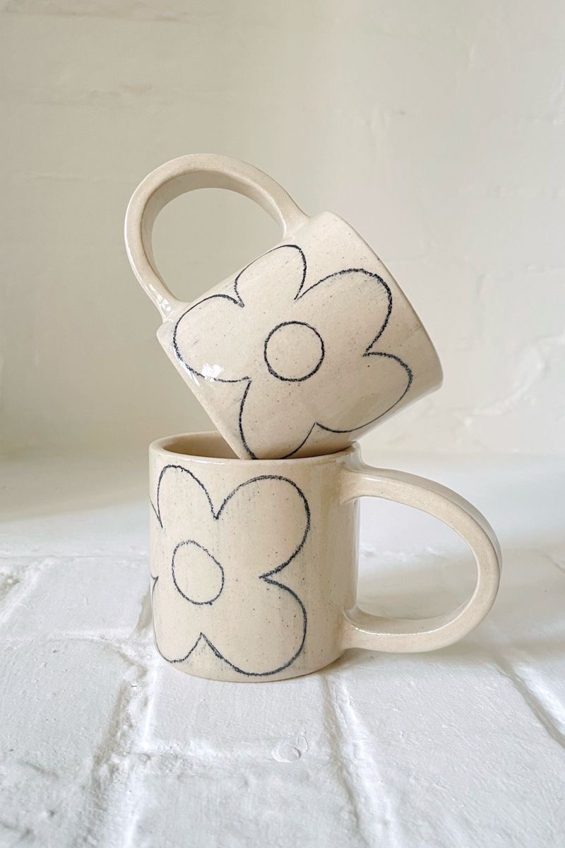 Daisy Outline Mug Set